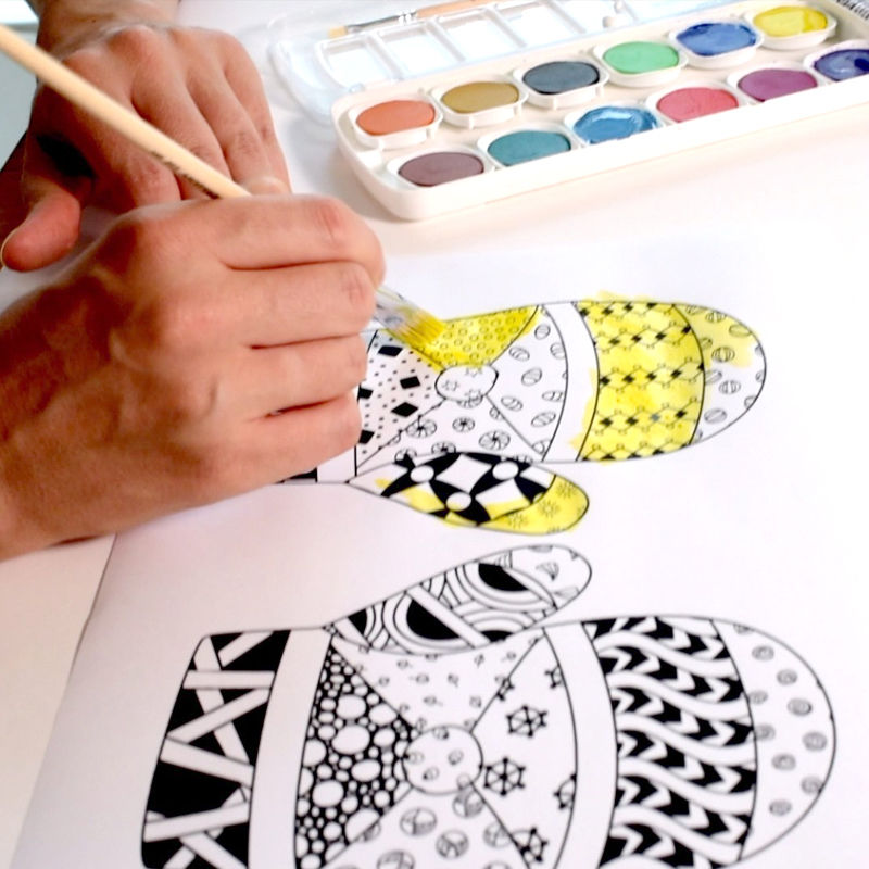 Doodle Tangles - Winter PDF